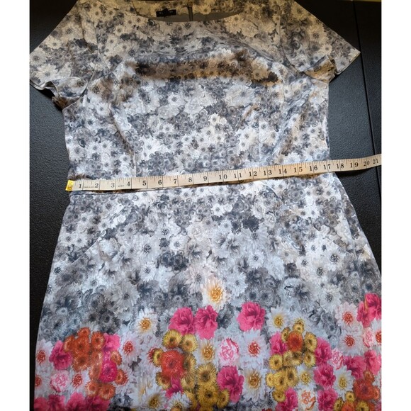 TALBOTS Petites Dress Ombre Floral Print Sheath Size 14P - Picture 5 of 10